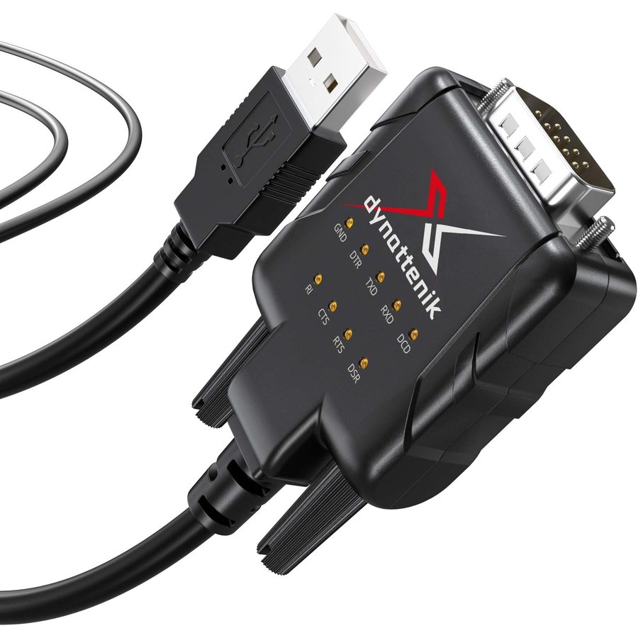 dynattenik DeStatiX-A9 USB - RS-232C 変換アダプター 1 台（1 個パック）